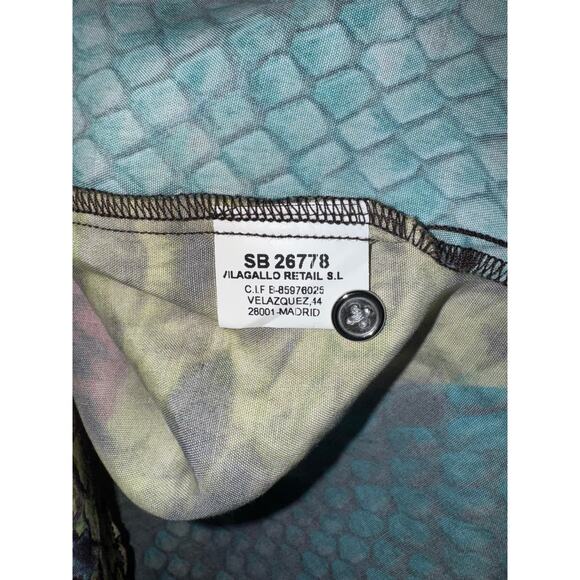 VILAGALLO snake print blouse size 38 - Women's Medium - Picture 7 of 7